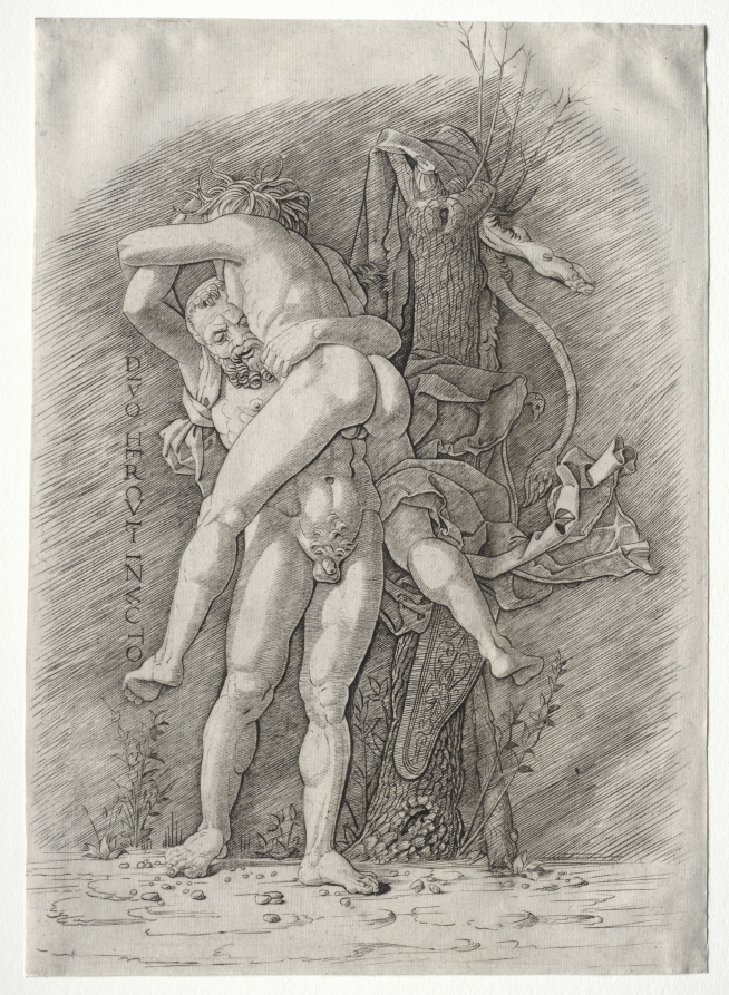 Andrea Mantegna, Hercules and Antaeus, 1400s #cmaopenaccess #cmaprints clevelandart.org/art/1924.214