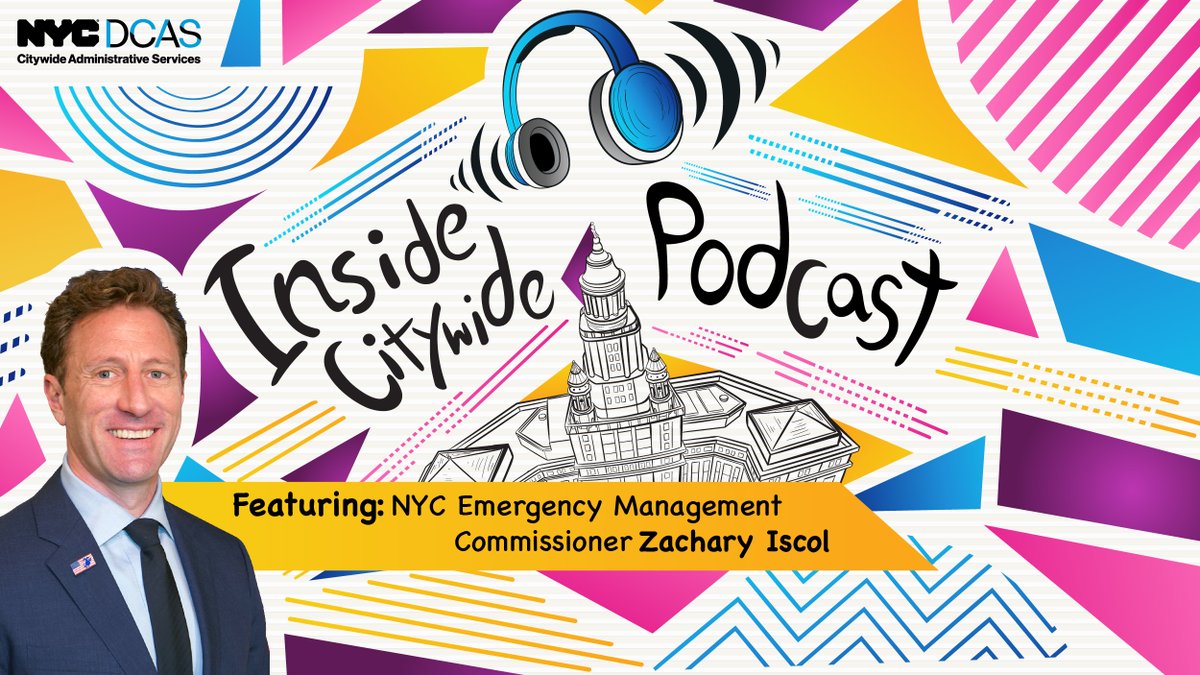 Check out the latest episode of our Inside Citywide podcast. @nycemergencymgt Commissioner Zach Iscol discusses the work of his agency, his military service, and advocacy for veterans. 🎧 open.spotify.com/episode/0kG5Lu…