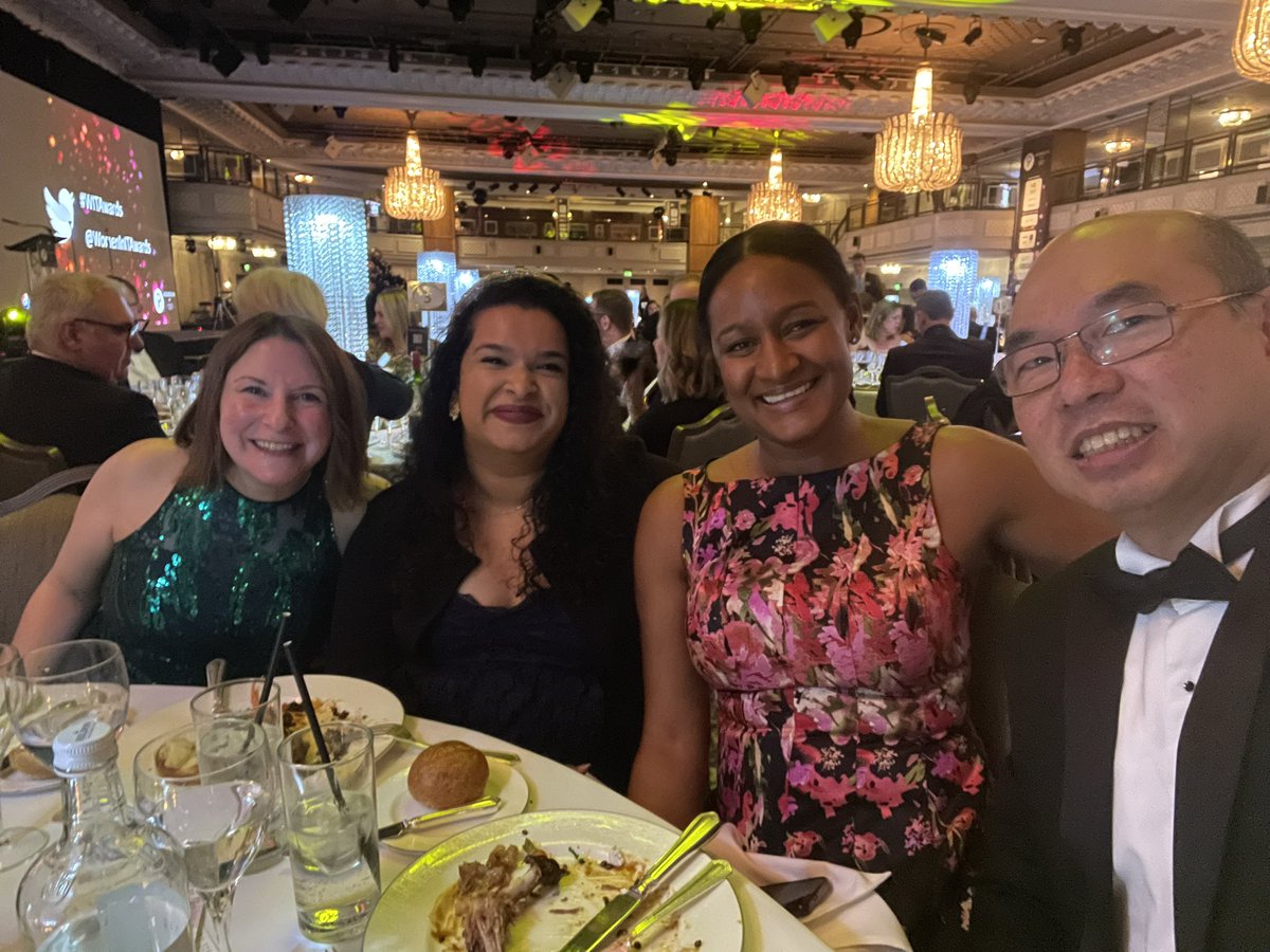 Delighted to be sitting with my fellow peers at #WITAwards @womeninitawards. Congrats to all the nominees and winners. What a great celebration and recognition! And great to see you again @MeMyselfAndAve and Mar Mallet!