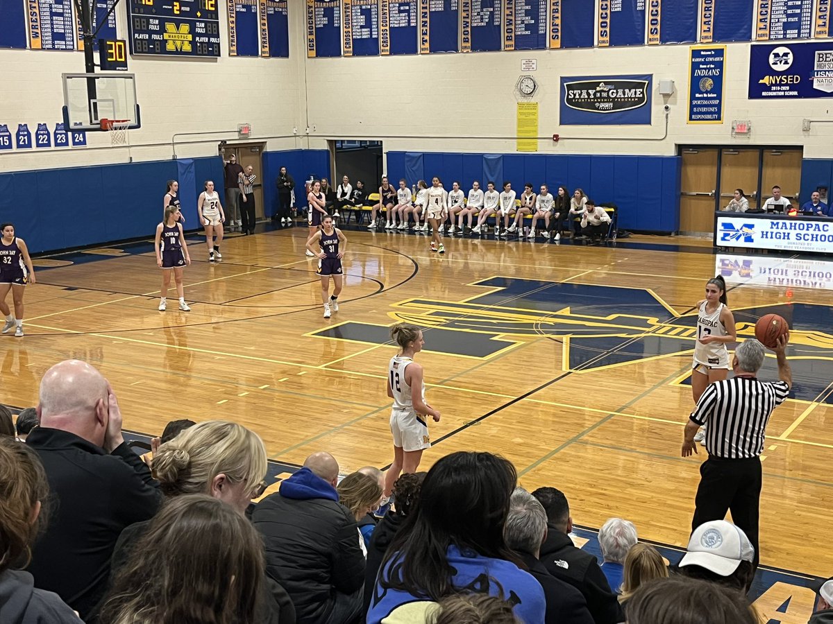 Start of second quarter 18 - 12 Mahopac!! Go Pac!!