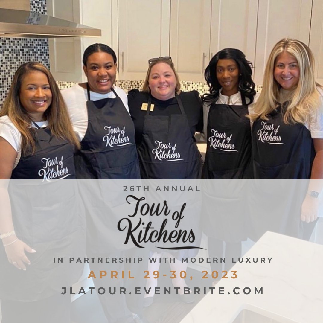 Secure your spot at the 26th Annual Junior League of Atlanta Tour of Kitchens in partnership w/ Modern Luxury.  

This unique experience will be April 29th-30th!

Click the link ⤵️ to purchase your 🎟️ ticket today.

📣 ow.ly/oHBE50N1j0z