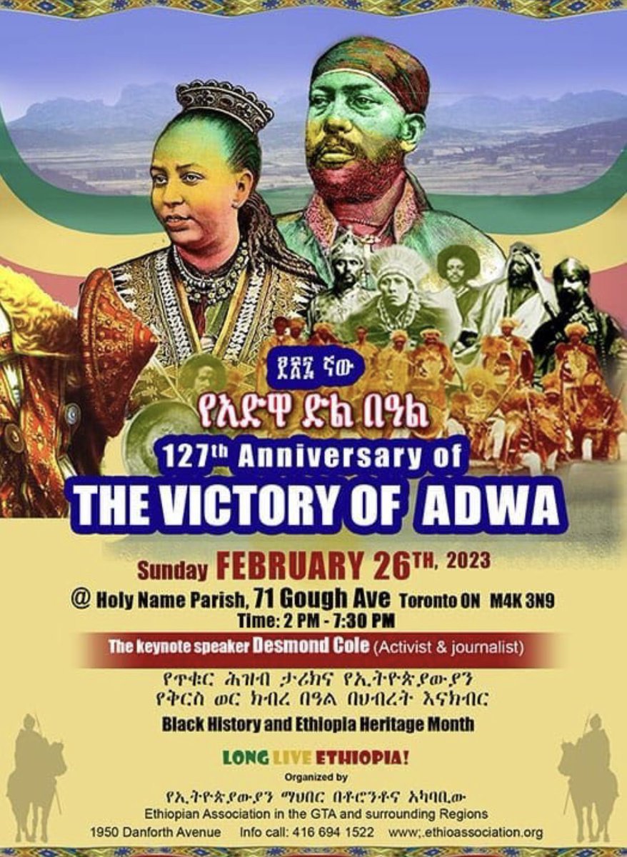 terasbeti's tweet photo. Let Us Celebrate the Victory of Africans in Black History Month @GeletuMulu @NeaminZeleke @AndargachewTse2 @ervstours @AbiyAhmedAli @ECNAS_CA @BizualemMekonen @iyoba4u @ https://t.co/aUagMO37Hw