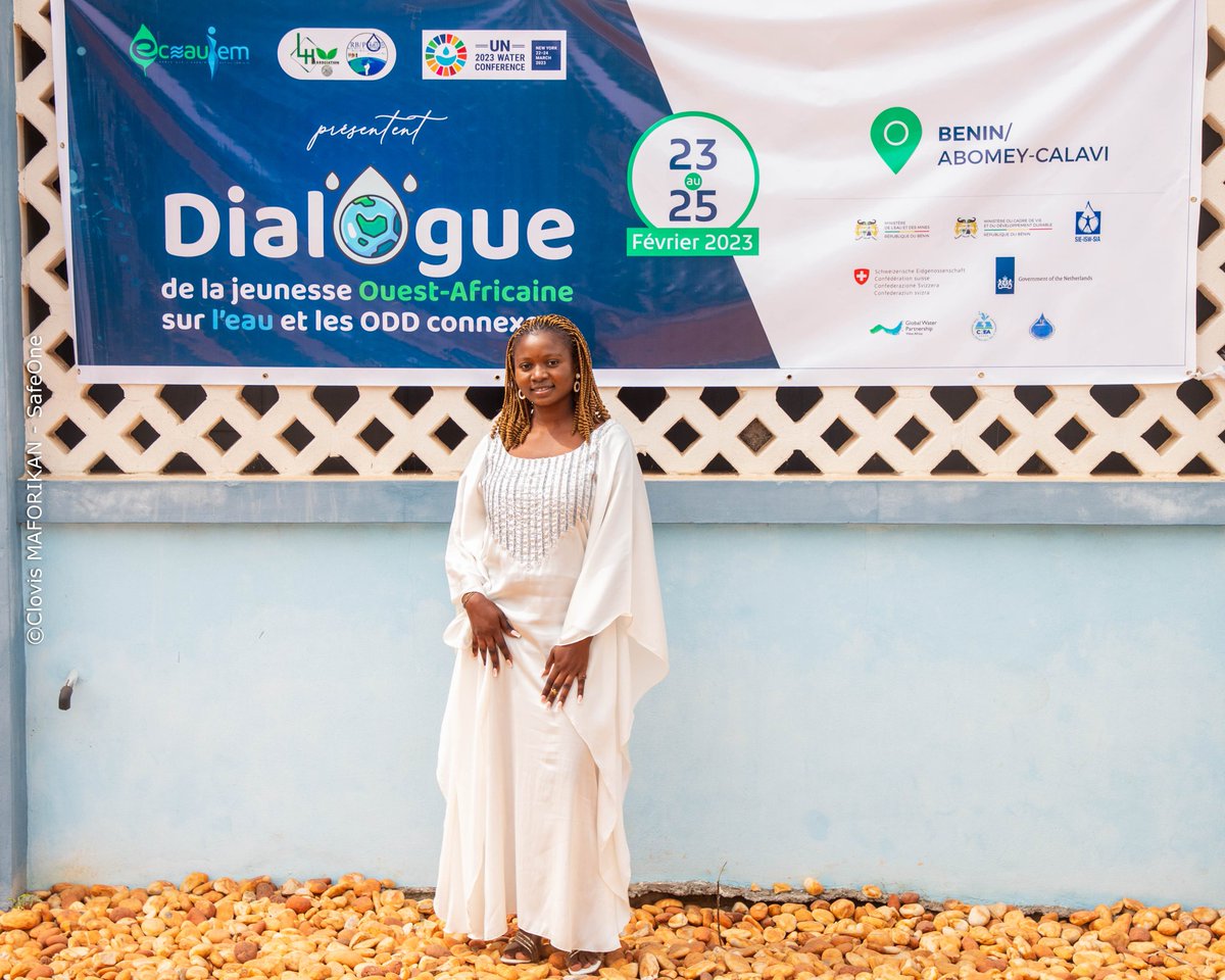 ojeddtogo's tweet photo. Notre chargée de communication @Debora_Edoh prend part, ce jeudi 23 février 2023, au dialogue de la jeunesse ouest africaine sur l'eau et les #ODD connexes en prélude à la Conférence des Nations Unies sur l'eau.
#Ojedd #ODD6 #UN2023WaterConference #unwater #TgTwittos https://t.co/4o2DXkbAzY
