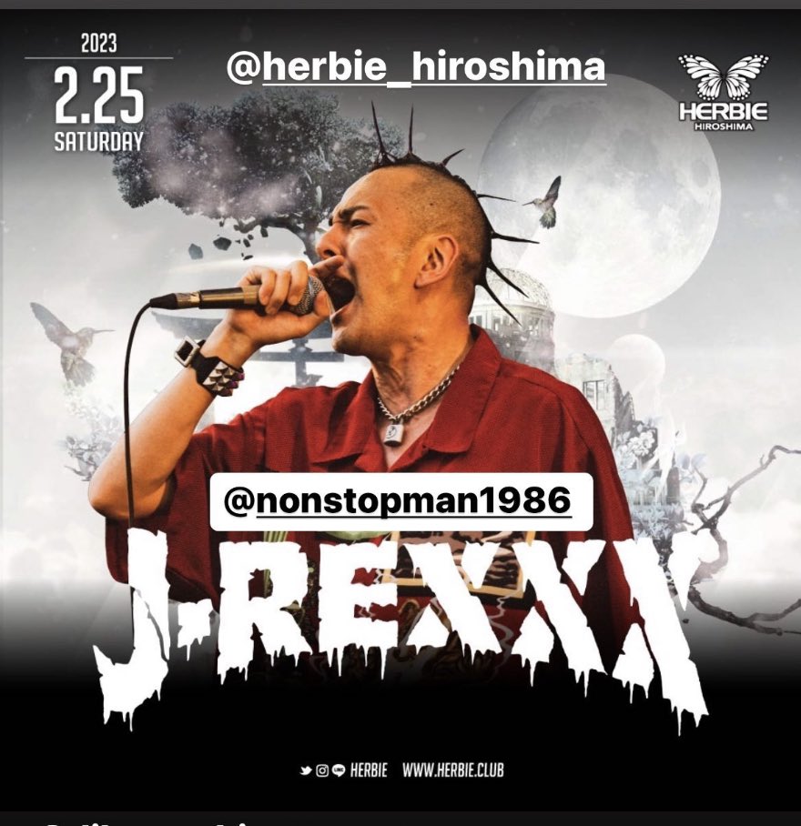 J_REXXX1986's tweet photo. ついに明日は広島🔥🔥🔥

広島　@clubherbie 集合よろしくお願いします🤲

来れる人はいいねかRTよろしくお願いします🤲 https://t.co/Cg6COBebjv
