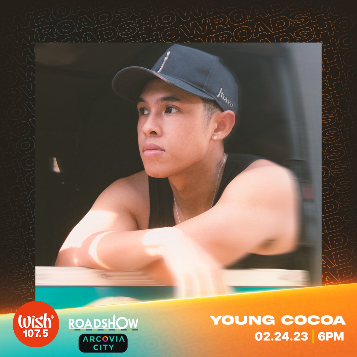 wish1075's tweet photo. Today's Roadshow will feature the live Wish Bus performances of singer-rapper @JoshCullen_s and hip-hop artist @youngcocoa_! Catch them later at Arcovia City in Pasig! https://t.co/C0F46t85pn