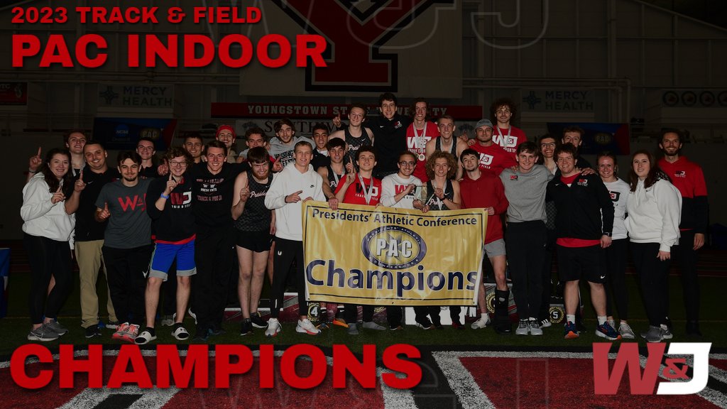 HISTORY MAKERS ARE FOUNDED HERE! 

For the first time in program history, the <a href="/WJ_TF_XC/">W&J Track & Field / Cross Country</a> men are <a href="/PAC_Athletics/">Presidents’ Athletic Conference</a> Indoor Track &amp; Field Champions!

#PrezPride <a href="/wjcollege/">W&J College</a>