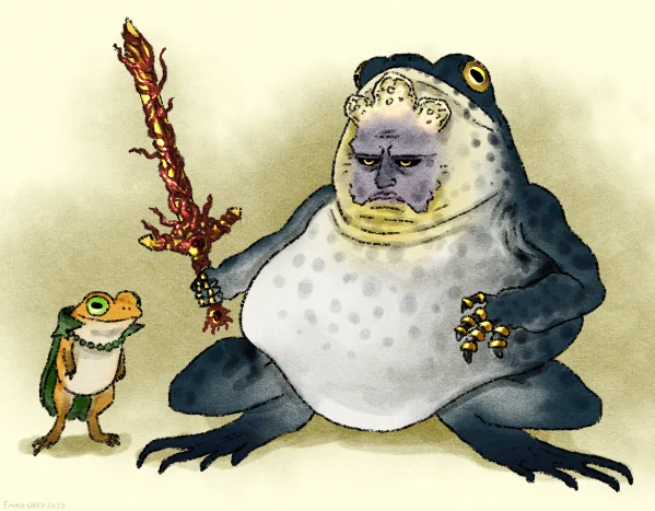 I dreamt they were frogs. 