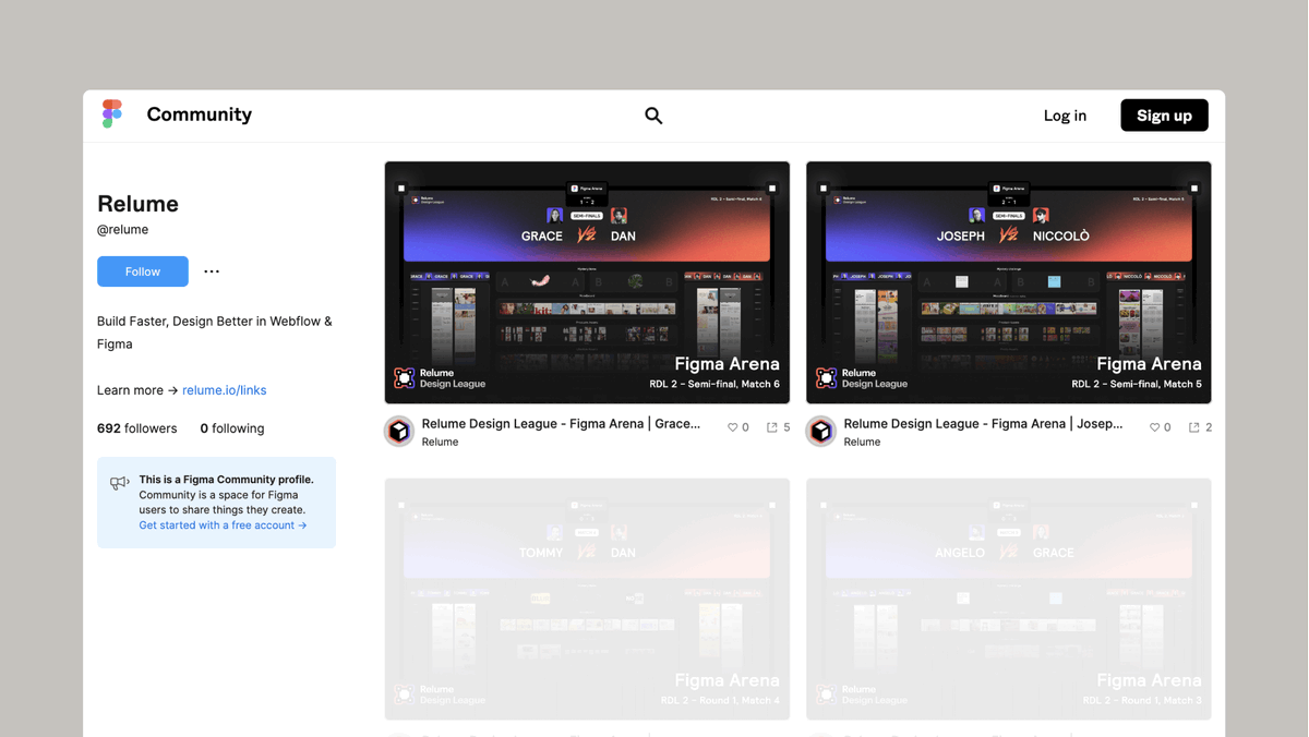 relume_ai's tweet photo. The files from this week’s RDL are now up on our @figma community profile.

Take the RDL Challenge yourself and share your design on Twitter with the hashtag #RDL2.

Our favourite designs will win a month of free access to Relume Library.

Access files 👇
https://t.co/cQPUPZo2iu https://t.co/cJ9ZqXm5hE