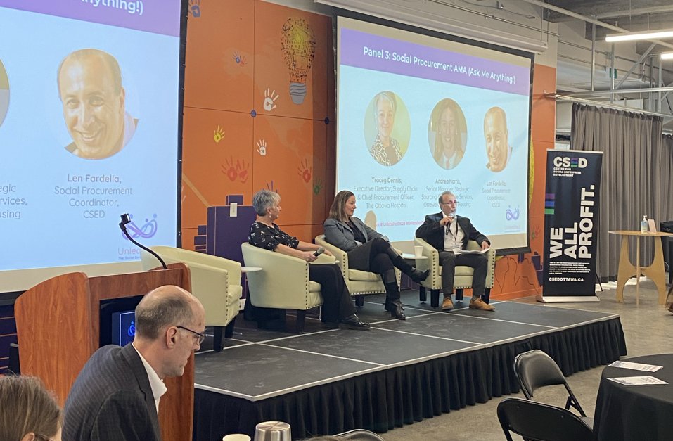 CSEDOttawa's tweet photo. Can't forget about the Procurement AMA (Ask Me Anything!) session - Tracey Dennis from @OttawaHospital and Andrea Norris from @OCH_LCO answered your burning questions about all things procurement! #unleashedtogether https://t.co/3DAhh6kVQI