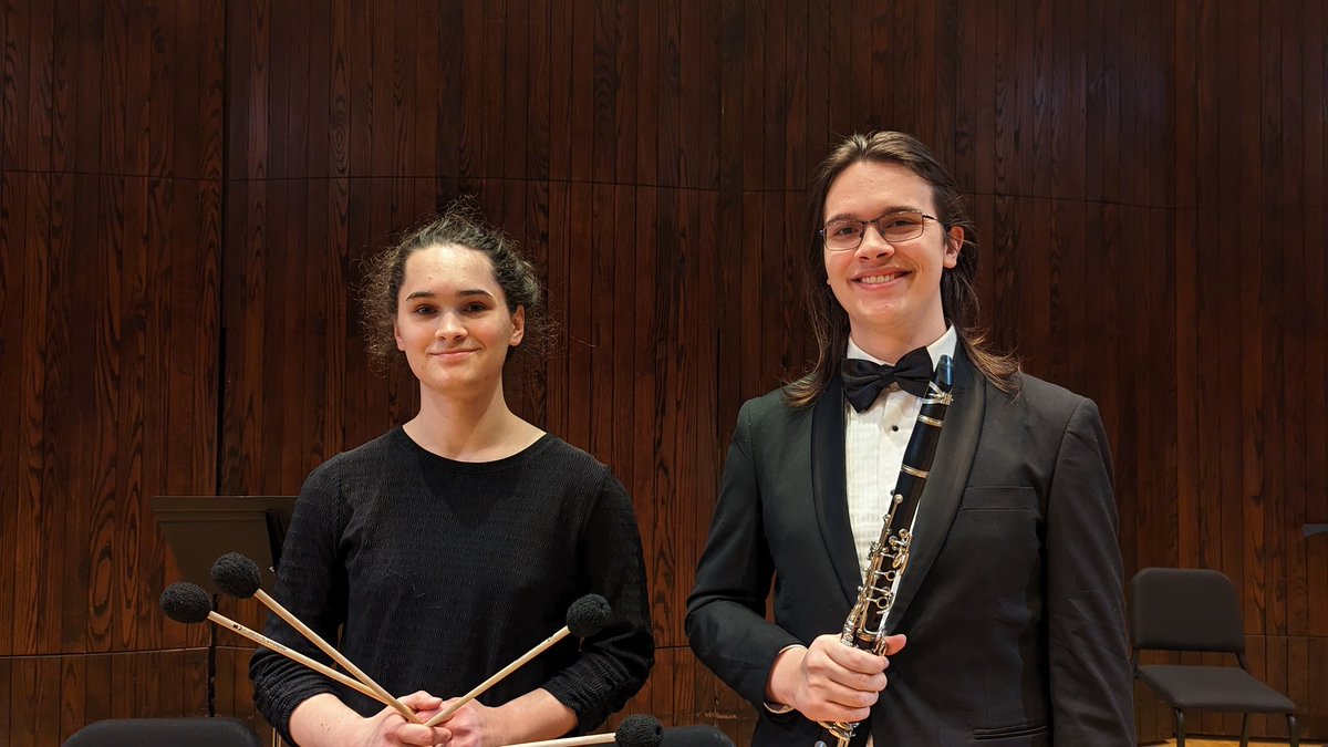 Spotted two Thomas Worthington alums playing in the Collegiate Winds band at The Ohio State University this evening! Beautiful playing tonight Ethan Dale and Cierra Miller! #WeAreTW #bandfam #GoCards