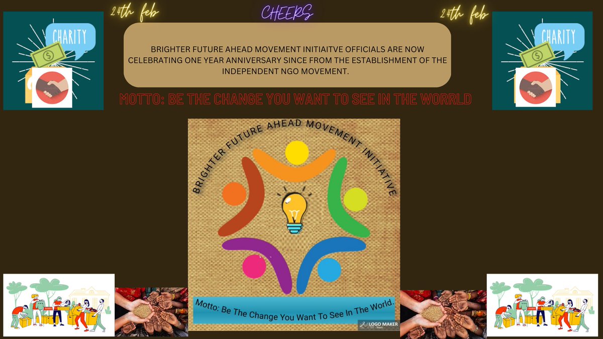 AheadMovement's tweet photo. Good Day Y'all.
Today is been officially marked as one year Anniversary to this our Nongovernmental donor so titled 'BRIGHTER FUTURE AHEAD MOVEMENT INITIATIVE'.

 Heal the Earth. 
You can follow us on
BFAMI @IG  
Ahead Movement @twitter
brighterfutureaheadmovement@gmail.com https://t.co/vHeBe7Fj3X