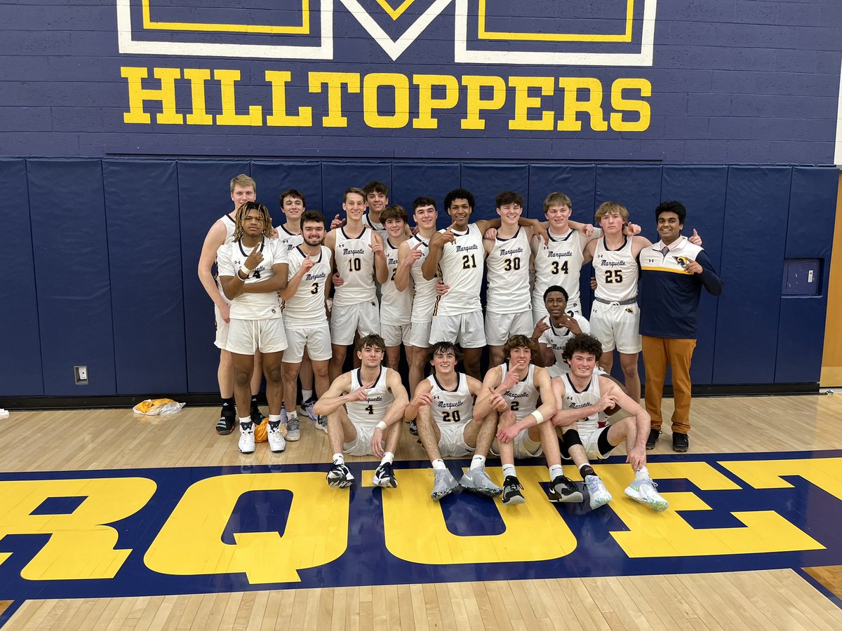 MUHS Basketball (@muhsbasketball) on Twitter photo Final Marquette 59 Brookfield East 56. With the win <a href="/MUHSBasketball/">MUHS Basketball</a> clinched a share of the Greater Metro Conference Championship. Final Marquette 59 Brookfield East 56. With the win <a href="/MUHSBasketball/">MUHS Basketball</a> clinched a share of the Greater Metro Conference Championship.