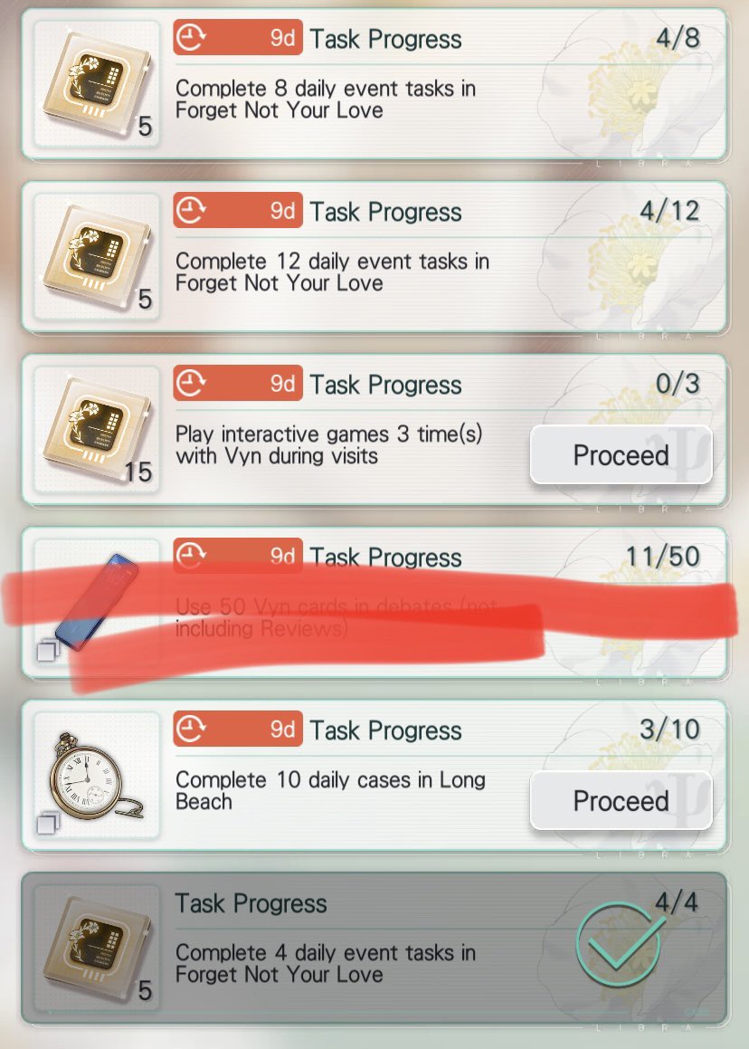 vixiiiart's tweet image. Tasks you need to start doing as early as now:

✨ Fieldwork Daily Cases in Long Beach (3 each day)
✨ Forget Not Your Love Event Daily Tasks (4 each day)

You have to do these to avoid missing the opportunity to complete the tasks and to get the badge. #TearsOfThemis #gametips