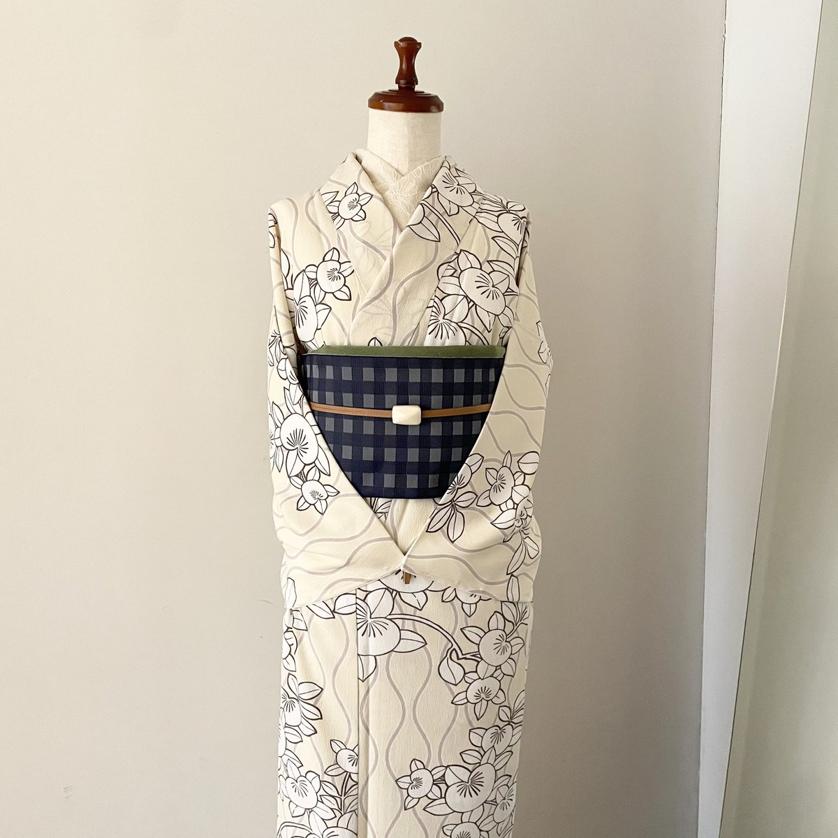 大塚呉服店 袷 ポリエステル 着物 | electricien-bruxelles.be