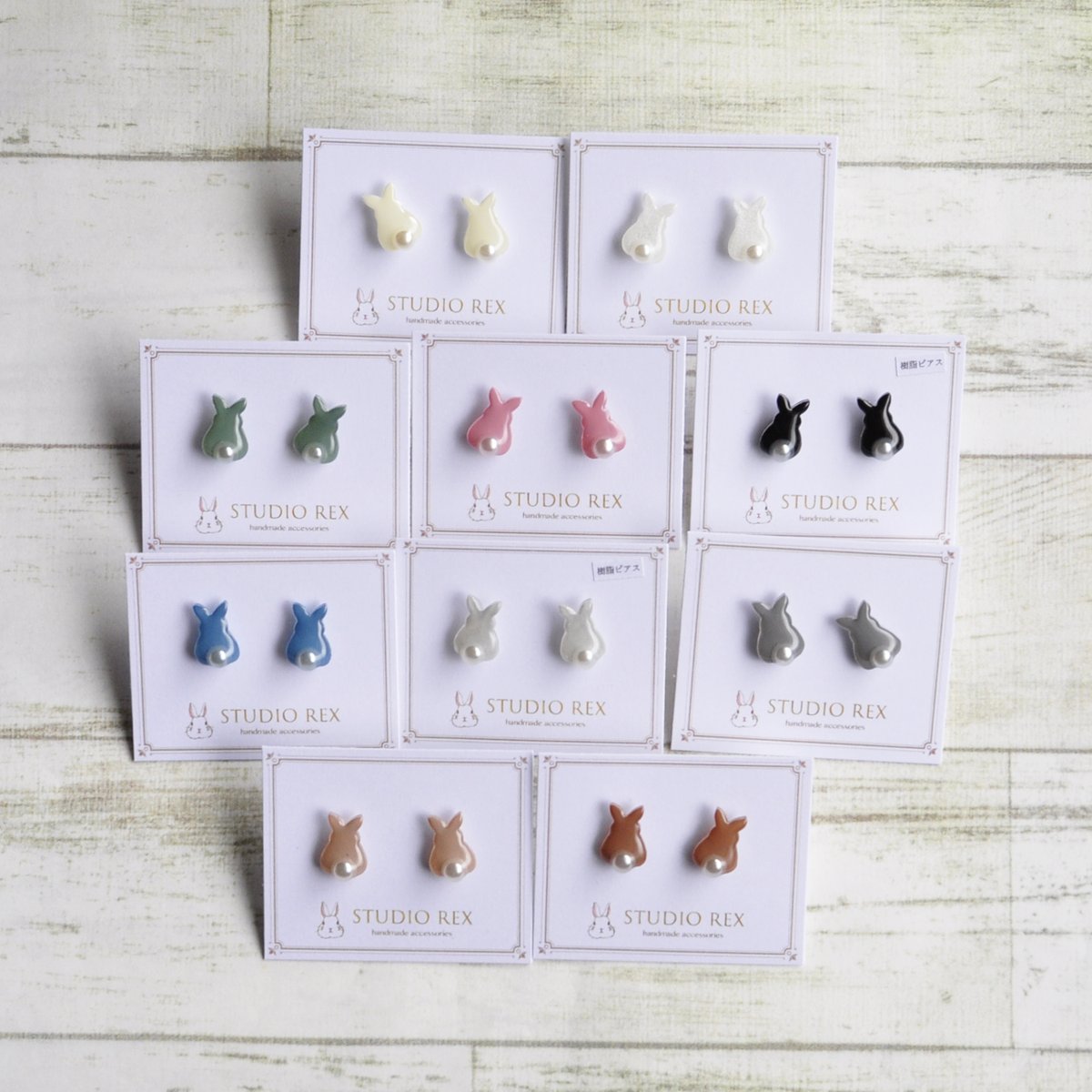 studio__rex's tweet photo. 3.ピアス/イヤリング
ピアス/イヤリング 各種。
パーツはどちらも樹脂製でアレルギーの方でもお使いいただけます。
3/1~3/5
新宿マルイ本館3階
🐰みみの日♡うさぎさん大集合🐰
よろしくお願いします!!
#うさぎ #グッズ #ハンドメイド #conceptshops #コンセプトショップス #新宿マルイ https://t.co/RM3ari0BkE