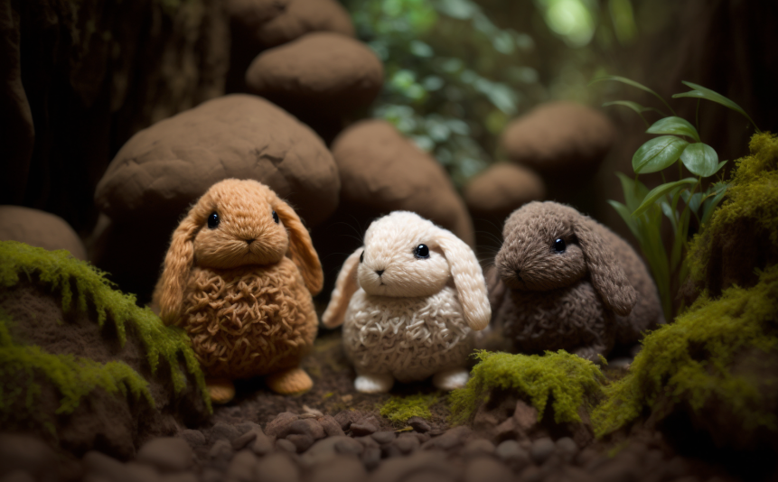 brizbun's tweet photo. Crochet Bun #midjourney #brizbun https://t.co/yehSfJmOQr