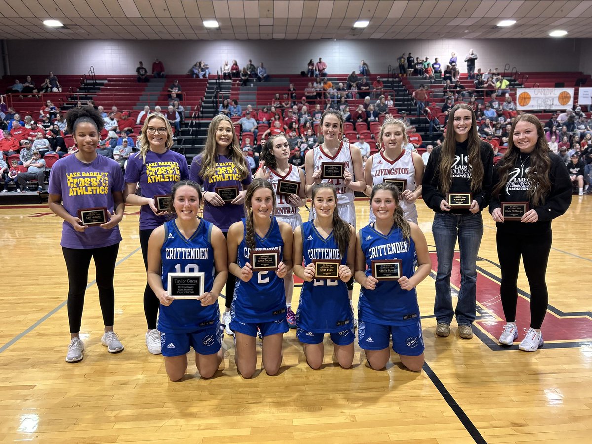 Critt_County's tweet photo. Shout out to ladies of the 5th District “All District Team”!!

Special recognition goes to our very own Lady Rockets:

Elliott Evans
Anna Boone
Natalie Boone
Taylor Guess - District Player of the Year https://t.co/addvYfu7Xm