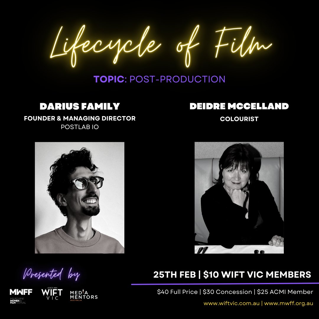 Most of our tables are full! We still have limited spots for tables with a focus on technical expertises. Come meet experts from across the industry to learn, up-skill and network like a pro! 

Book your spot at the table! tickets.acmi.net.au/0/50094