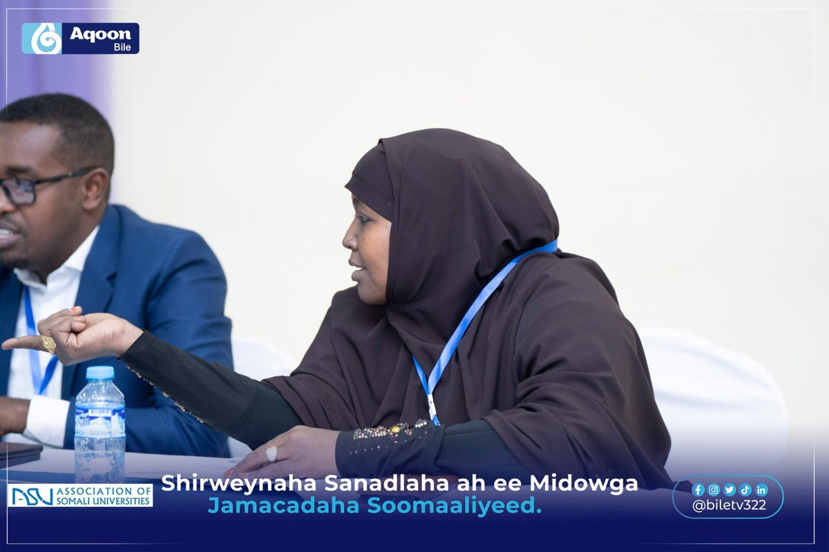 BSU017's tweet photo. The vice president of BSU Drs. Faadumo Abdullahi has participated the annual conference for the Association for Somali Universities which was conducted for the last two days. The conference was agreed to promote the quality of  higher education in Somalia. 

#BSU2023 https://t.co/d9GvgCHiXo