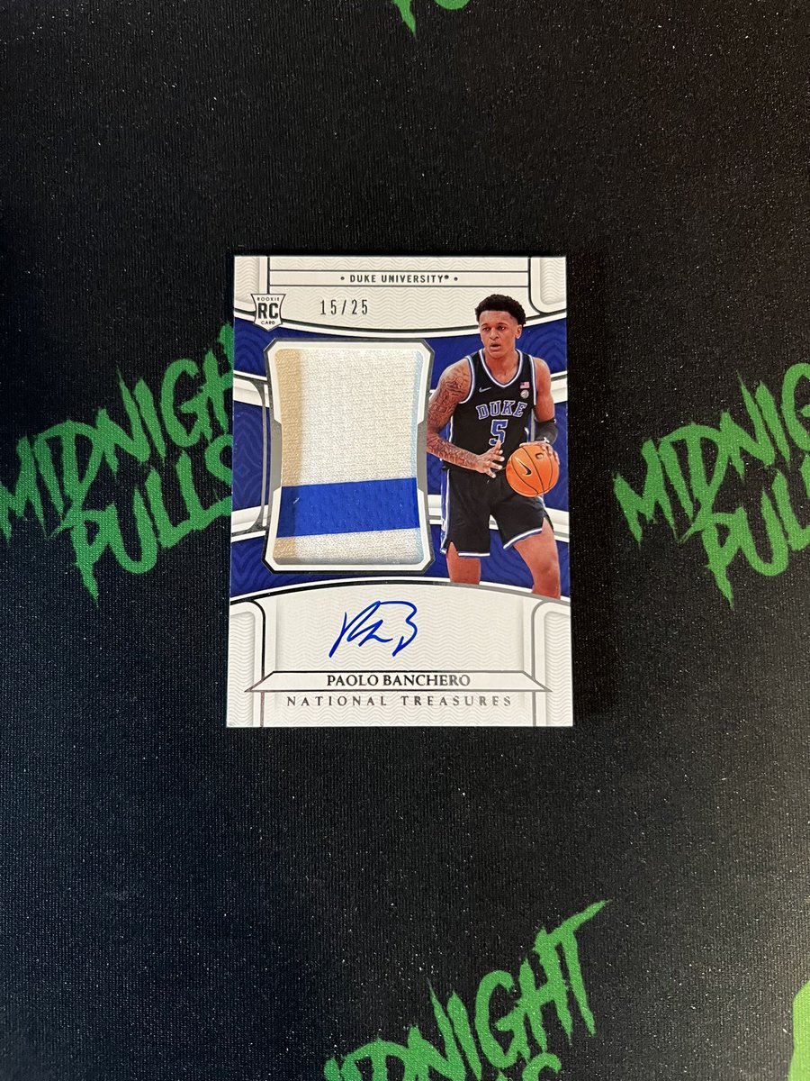 MidnightPulls's tweet photo. How about Paolo Banchero NT True RPA /25! 💥

Thank you! @PaniniAmerica 
#sportscards #whodoyoucollect https://t.co/2bHcz0ztxl