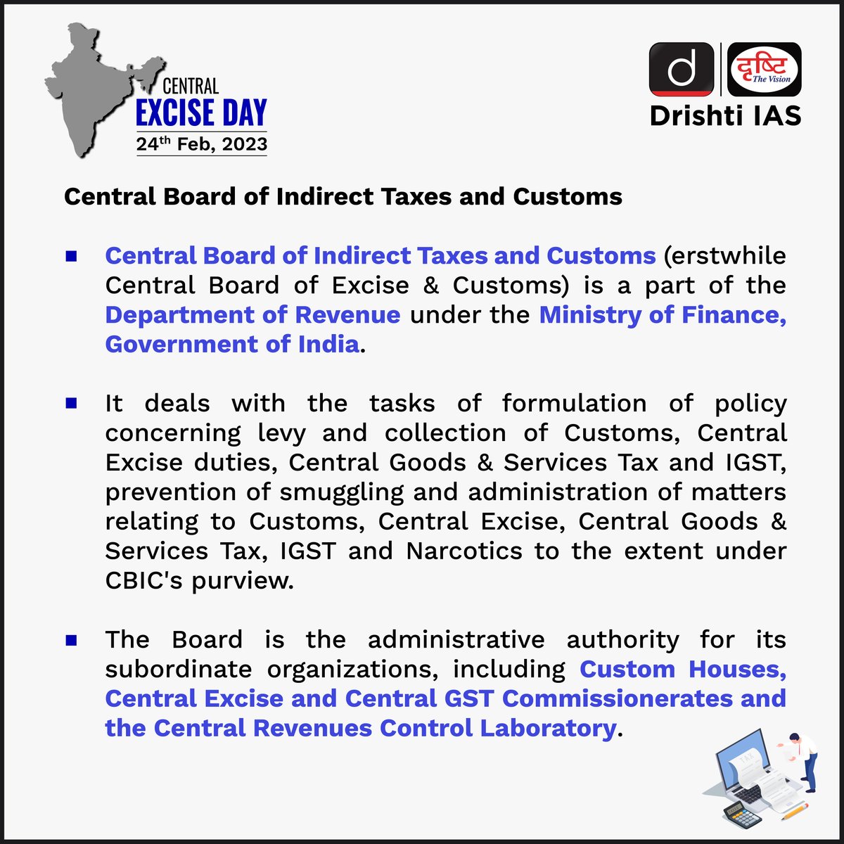 Drishti IAS English on Twitter "On this Central Excise Day, let's