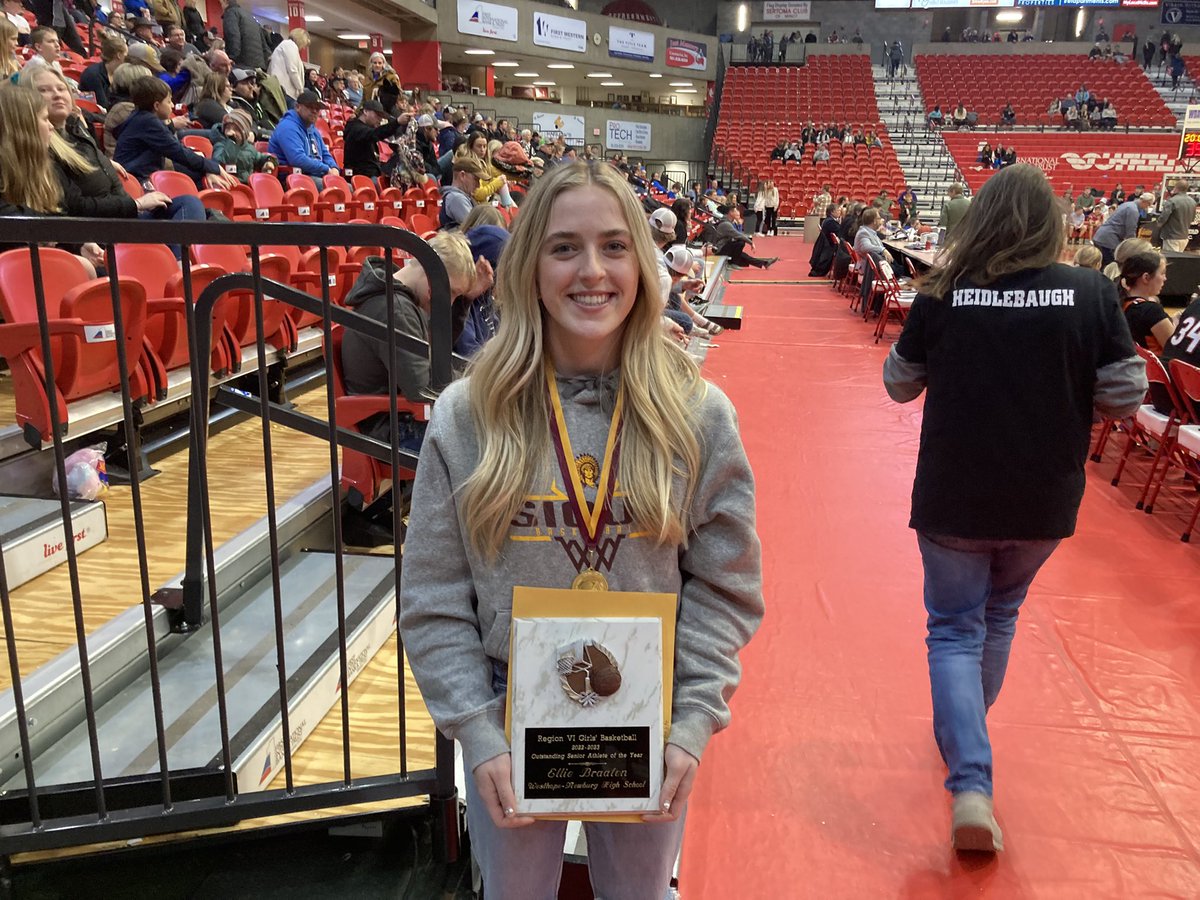 ND Attack Basketball (@ndattack) on Twitter photo Congratulations to Region 6 senior athlete of the year and former ND Attack athlete, Westhope-Newburg’s Ellie Braaten. Ellie finished her HS career with 2483 points, 1010 rebounds, 751 steals and 676 assists. These collective numbers are unmatched in ND GBB History!!! Congratulations to Region 6 senior athlete of the year and former ND Attack athlete, Westhope-Newburg’s Ellie Braaten. Ellie finished her HS career with 2483 points, 1010 rebounds, 751 steals and 676 assists. These collective numbers are unmatched in ND GBB History!!!