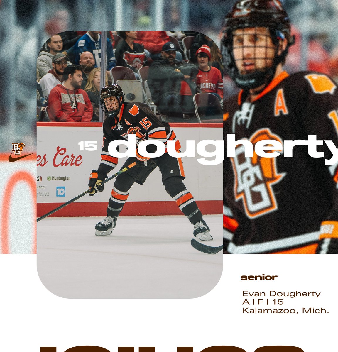 BGSUHKY's tweet photo. 𝙎𝙀𝙉𝙄𝙊𝙍 𝙉𝙄𝙂𝙃𝙏: #⃣1⃣5⃣ Evan Dougherty

@evan_dougherty | F | Kalamazoo, Mich.

🏒 Four-time conference All-Academic selection
🏒 Assistant captain in 2021-22 and 2022-23
🏒 Master of Business Administration https://t.co/F0g5SY7vrA