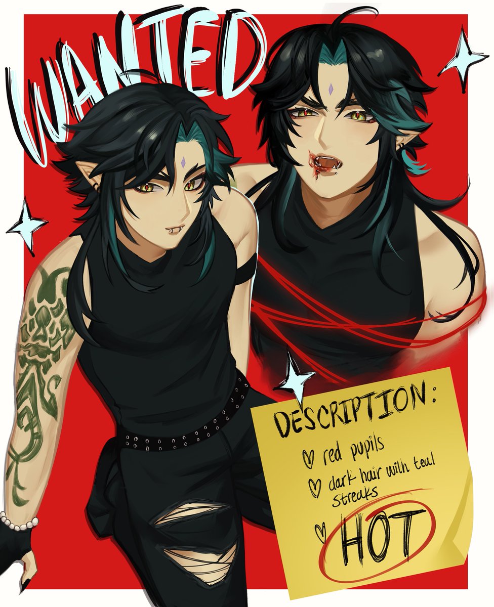 yeyifish's tweet photo. completed redraw of my vamp xiao ✨ https://t.co/aXlPabp1Vx