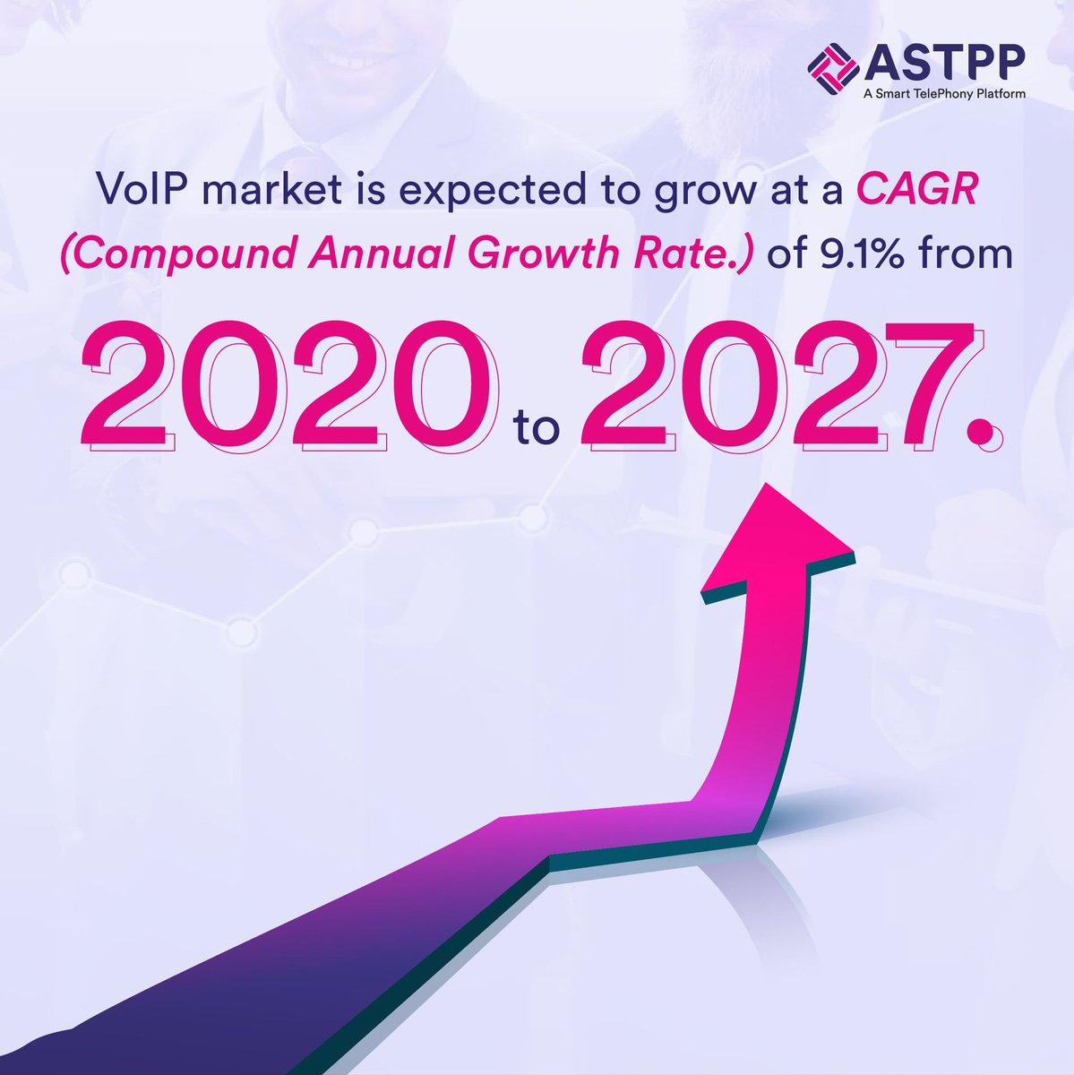 astpp_official's tweet photo. Did you know π€?
.
The VoIP market is expected to grow at a CAGR (Compound Annual Growth Rate.) of 9.1% from 2020 to 2027.
.
#ASTPP #Telephony #Telecom #VoIP #VoIPTechnology #SmartTelephony #VoIPSoftware #VoIPPlatform #VoIPDevelopment https://t.co/P1cVq3ExNB