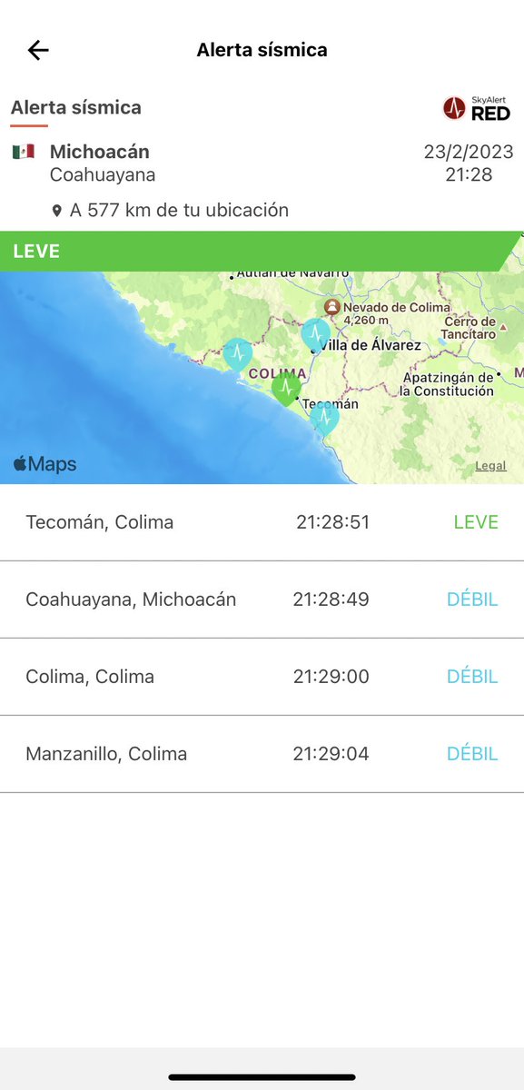 SkyAlertMx's tweet photo. #SismoDetectado por @REDSkyAlert con intensidad «leve» en la zona de Tecomán, Colima. https://t.co/HrDfnFsaeS