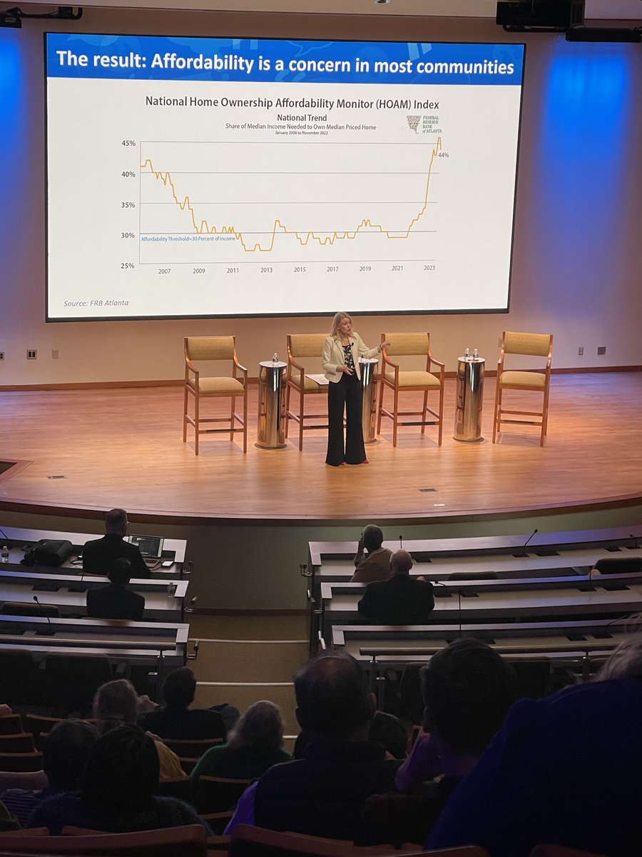 RichmondFed's tweet photo. Renee shares national home ownership data from the @AtlantaFed. #DistrictDialogues https://t.co/SB3N2JGDyn