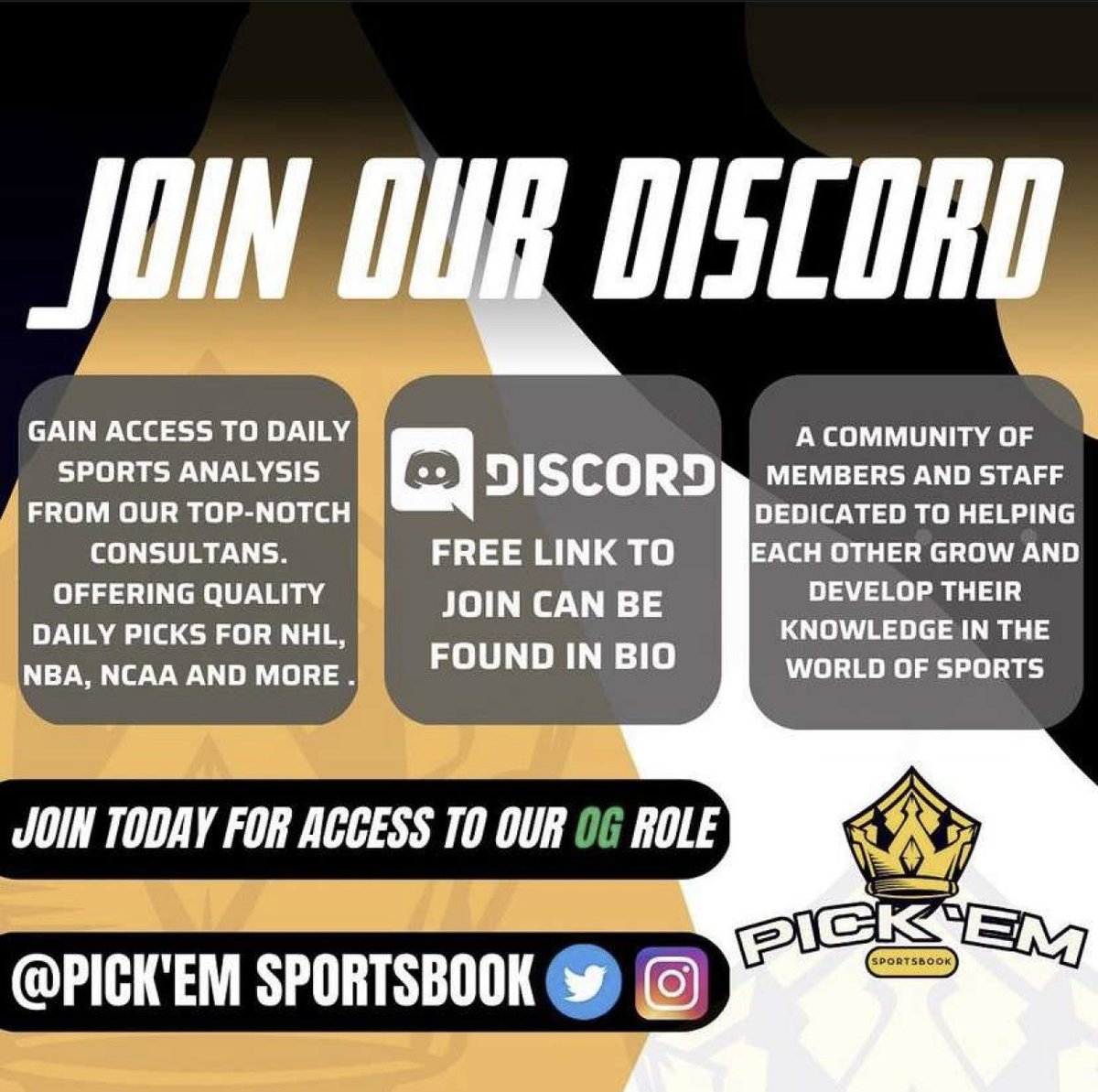 PickemSportbook's tweet photo. Check the link in our bio for access to free picks and more https://t.co/2CgDDM9oKR