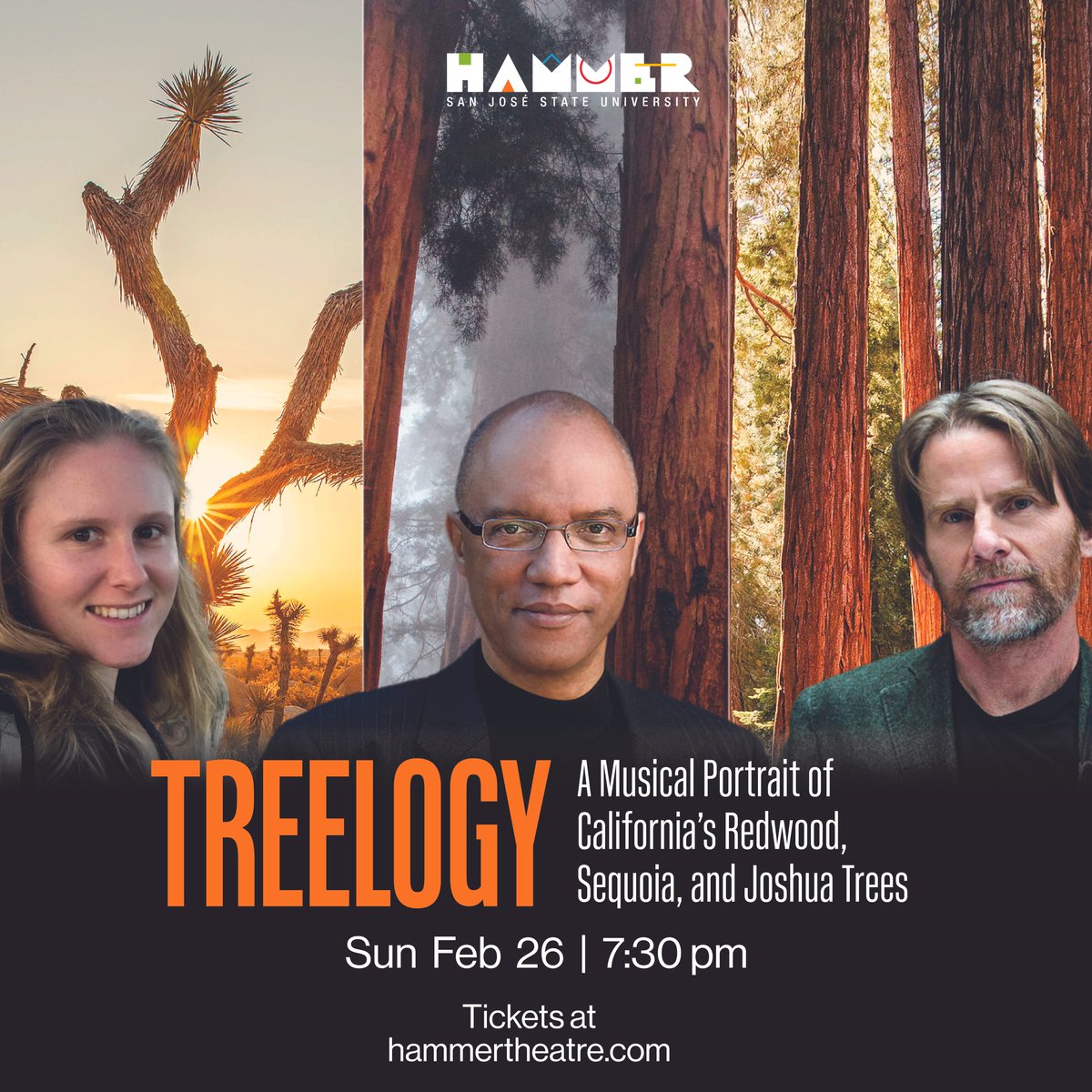 SJSU H&A (@sjsu_ha) on Twitter photo Enjoy a concert featuring original pieces celebrating iconic ancient trees endangered by the California wildfires. Feb 26 @ 7:30 pm at <a href="/hammer_sjsu/">Hammer Theatre | San Jose</a> Get your tickets: bit.ly/3IPcDdM #SJSU #SJSUtreelogy #hammertheatre Enjoy a concert featuring original pieces celebrating iconic ancient trees endangered by the California wildfires. Feb 26 @ 7:30 pm at <a href="/hammer_sjsu/">Hammer Theatre | San Jose</a> Get your tickets: bit.ly/3IPcDdM #SJSU #SJSUtreelogy #hammertheatre