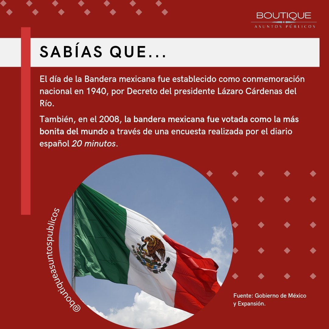 Mañana se celebra el día de la Bandera y queremos que estes bien preparado con estos datos interesantes. 🇲🇽🌟

#Datosinteresantes #DíadelaBandera #México #banderamexicana #diafestivo #historiamexicana