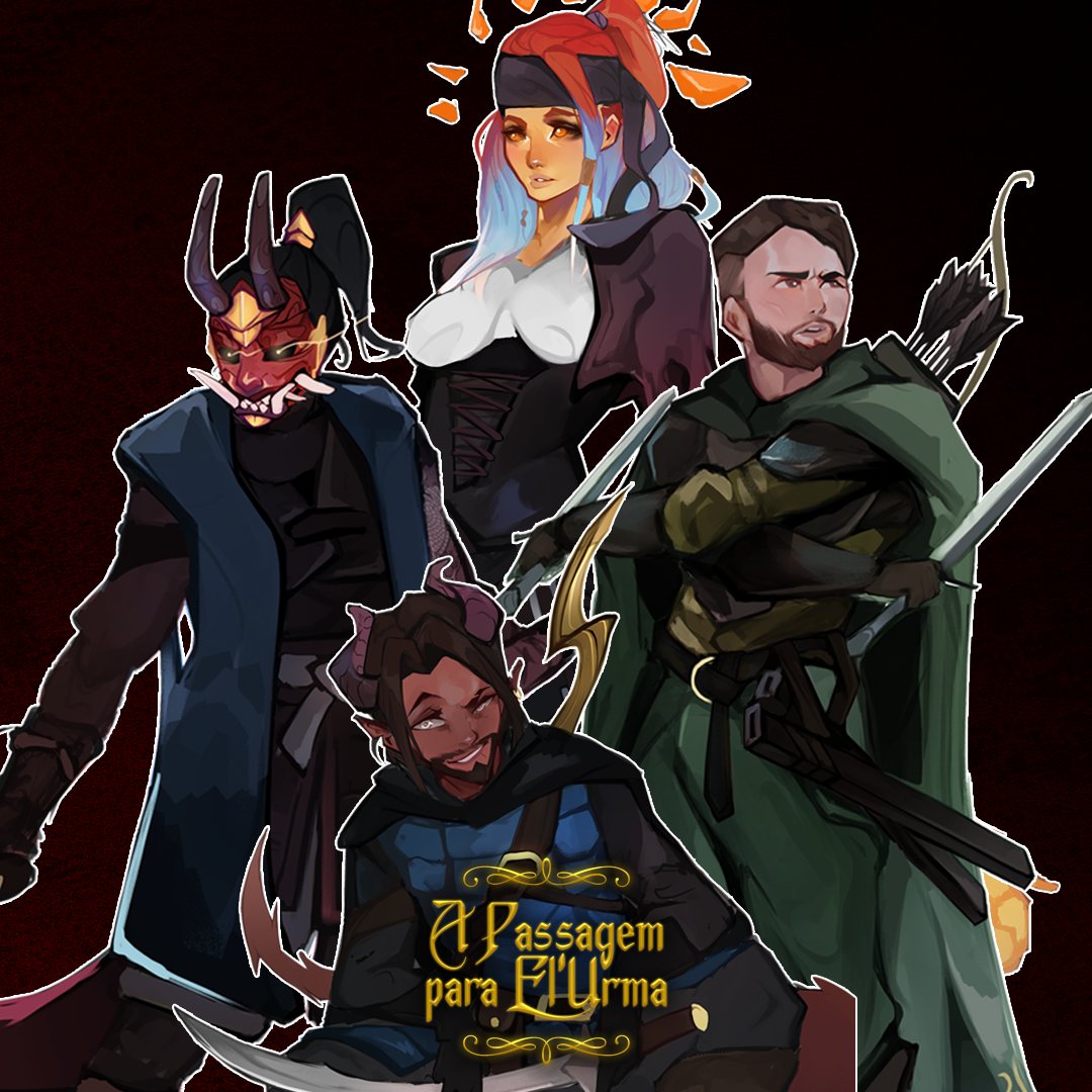 FranklinWFS's tweet photo. Estamos ao vivo com o segundo episódio de A Passagem para El'Urma, nossa terceira aventura de #DnD lá na #twitchtv ! Vem com a gente conhecer mais do cenário de Goldai. #RPG #rpgbrasil #dnd5e #rpgart #characterdesign #dndbrasil #dndart #rogue #warlock #ranger #fighter 🎲 https://t.co/9LGvCs6vht