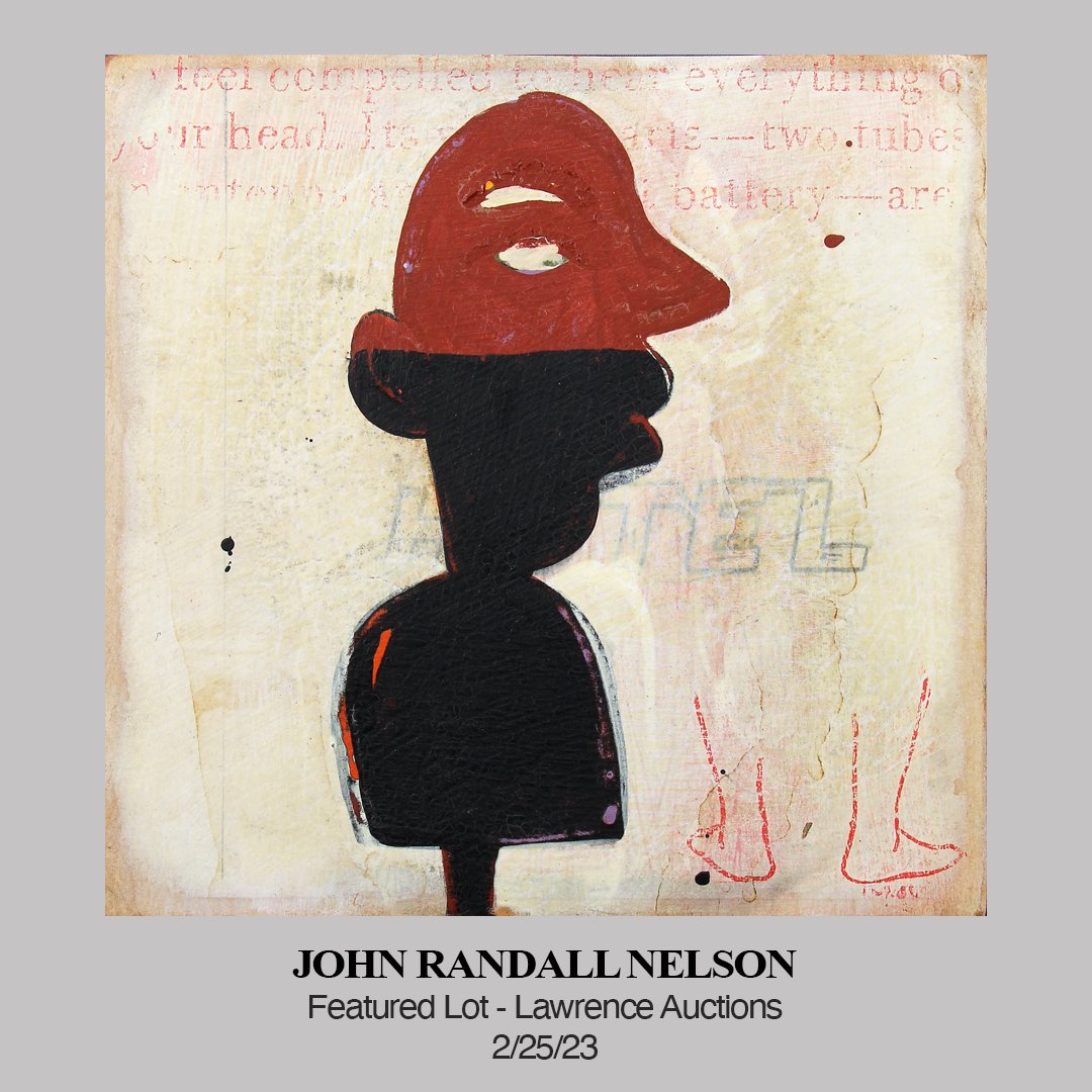 LOT 66 - JOHN RANDALL NELSON. Register Now for LAWRENCE AUCTIONS American, European and Southwestern Auction Saturday February 25, 2023 at 12 noon Eastern. CLICK THE LINKTREE LINK IN OUR PROFILE TO VIEW THE AUCTION CATALOG. #artauction #auction #johnrandallnelson