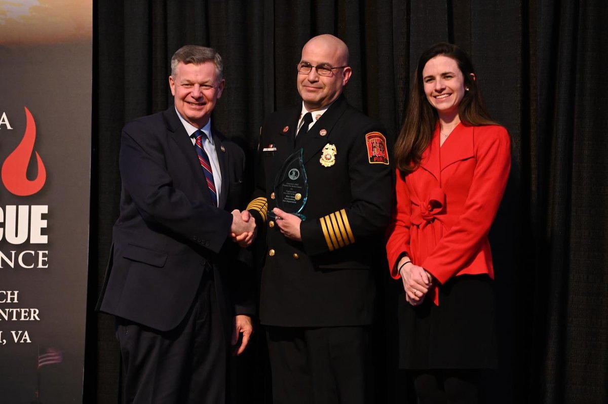 JalalMaqableh's tweet photo. Congratulations to Harrisonburg Fire Department @HFDVA Chief, Matt Tobia @Tobia698 , for receiving the Virginia Governor's Fire Chief of the Year Award! 

We are very proud of you, Chief Tobia! https://t.co/jDWKmOJqAd