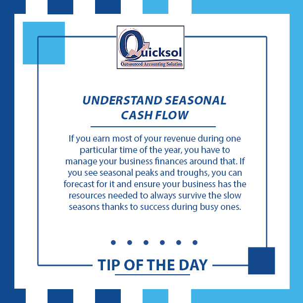 Understand Seasonal Cash Flow

#bookkeeper #onlinebookkeeping #lgbtowned #minorityowned #bookkeeping #accountant #accounting #smallbusiness #bookkeepingservices #entrepreneurship #taxseason #business #smallbusinessowner #taxes #finance #payroll #tax #accountingservices