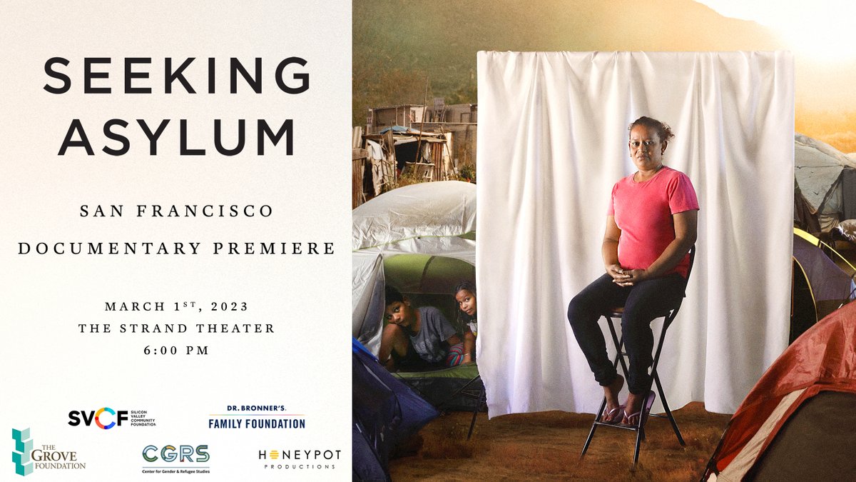 🗣BAY AREA: Join us for the SF premiere of Seeking Asylum at the Strand next Wednesday! Free screening + panel discussion with advocates and asylum seekers. #WelcomeWithDignity

Register: bit.ly/3lFXbaX

RSVP on FB: fb.me/e/2aSvoTR1O
