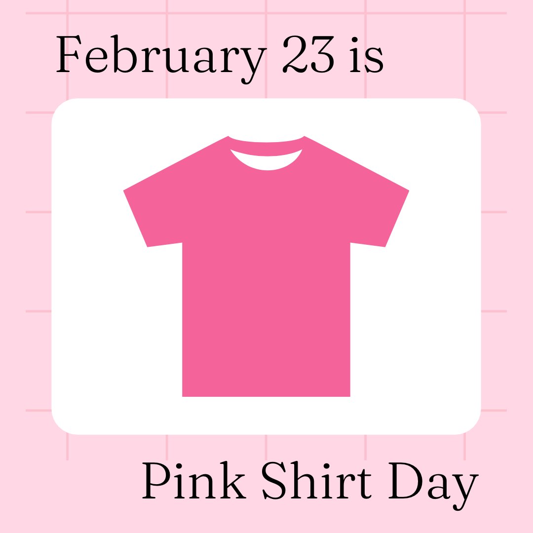 Today is the annual #PinkShirtDay and #Anti-BullyingDay, to inspire moments of #kindness, #empathy, and #understanding for children impacted by bullying <a href="/DrWekerle/">Dr.Christine Wekerle</a> 

To learn more, visit the link: pinkshirtday.ca 

#support #EndBullying #SayNoToBullying #youth #teens