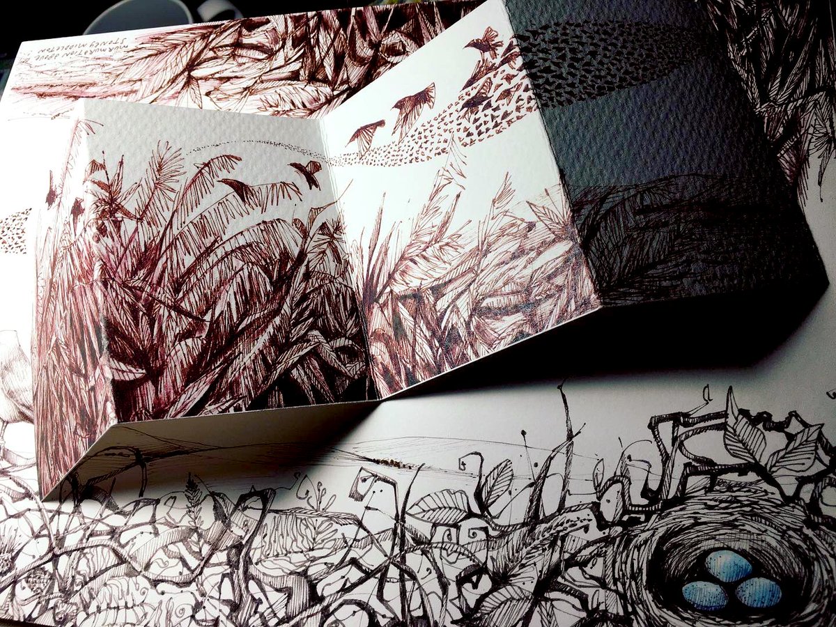 aheavysoul's tweet photo. Made some concertina cards. Theyโre available at #GalleryintheGardens @GardensBuxton #Buxton #andreajoseph https://t.co/hQsslZowYu