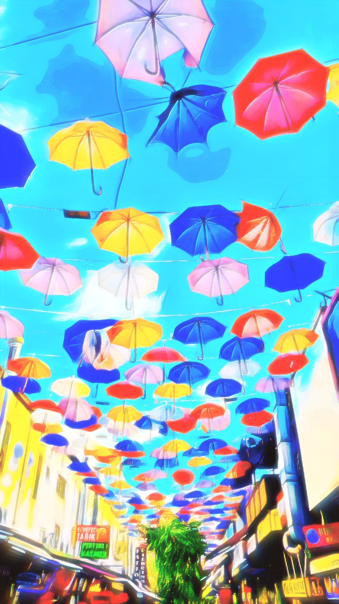 Ilignoj's tweet photo. Umbrellas can also be very beautiful. New Artwork #artwork https://t.co/bneteUxp5H