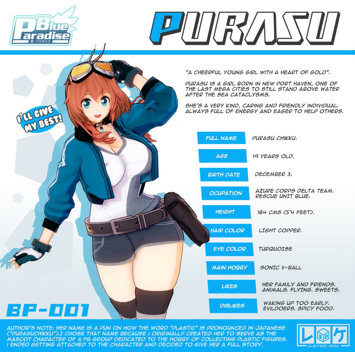Locke3K's tweet photo. Purasu-chan's info card.
I planned to do these cards a long time ago, but better late than never... i guess π
More cards coming soon!
#koikatsu #KoikatsuParty #γ³γ€γ«γ #blueparadise #oc #originalcharacter #purasu https://t.co/nlFERMc5Jn