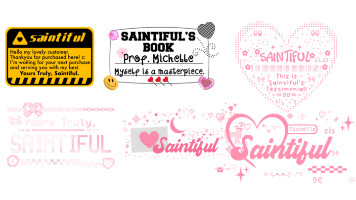 Saintiful's tweet photo. @LAYOUiTS Within my blissful hailing, let’s peek @Saintiful for Watermark’s magical rescue! c: Accepting inrush order and payment through QRIS. ♡ https://t.co/NtOEagKsxn