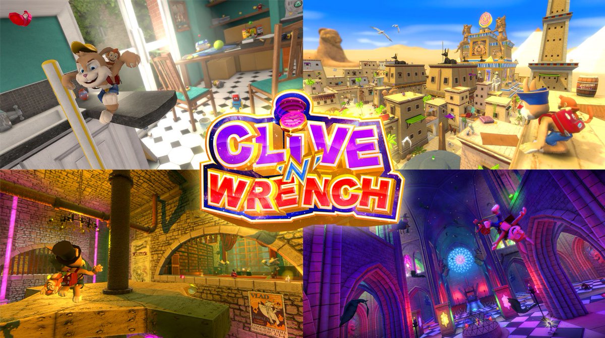 Clive 'N' Wrench is available NOW on STEAM, Nintendo Switch & PlayStation! 🐰🐵 Single player 3D Platforming adventure ✅ 11 vibrant and exhilarating worlds ✅ Collectibles to find throughout every level ✅ Quite literally use a monkey as a helicopter ✅ @ClassicGJ