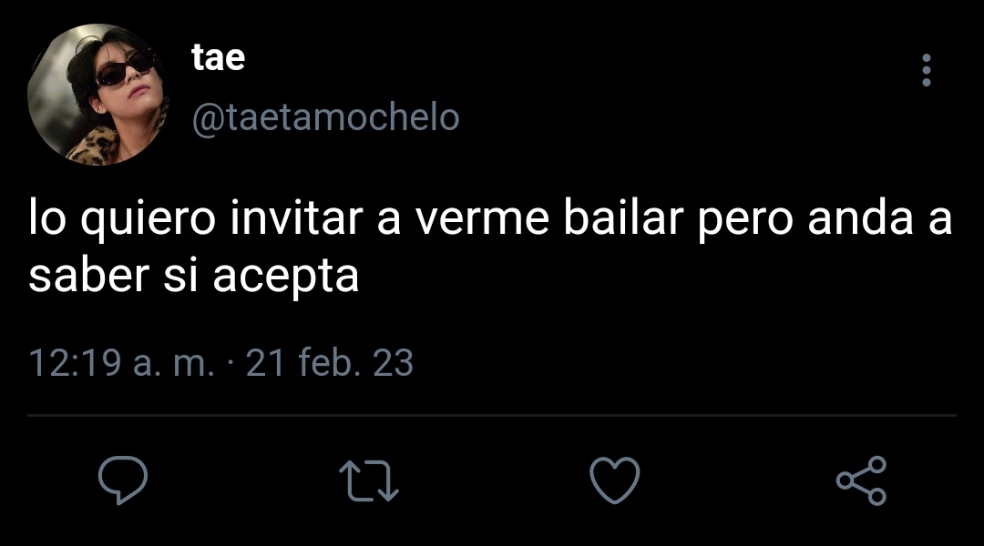 taemimorr's tweet photo. #kooktaeau #kookvau / watch me dance

donde th está re loco por jk e intenta llamar su atención invitandolo a verlo bailar a sus competencias, pero a jk no le interesa ni th ni el baile. Pero th no se rinde tan fácil, no hasta poder estar con él https://t.co/Scfozj9LCW