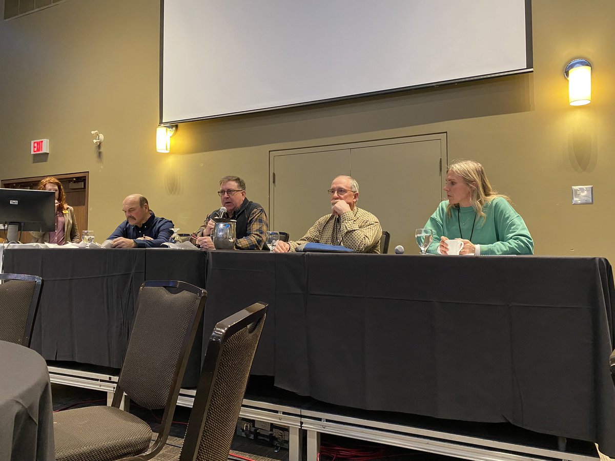 Pcesc2023's tweet photo. What a fantastic afternoon topped off with an amazing group of ranchers sharing their stories with us. So much to take away. Thank you all for attending and safe travels home. #pcesc2023 https://t.co/oSTY4hnSwG