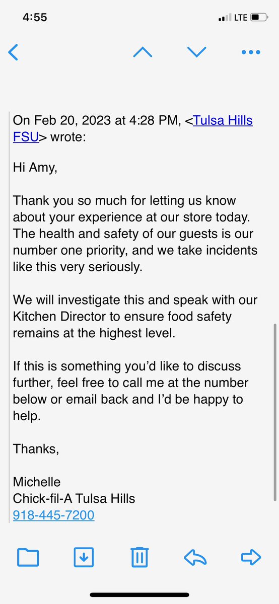 MissJess0313's tweet photo. Totally hate to say it but @ChickfilA  dropped the ball extremely.  My aunt tried to snag our lunch &amp; this lovely bone was left in the chicken. So she reached out through the website…. https://t.co/wAyG3twXu8