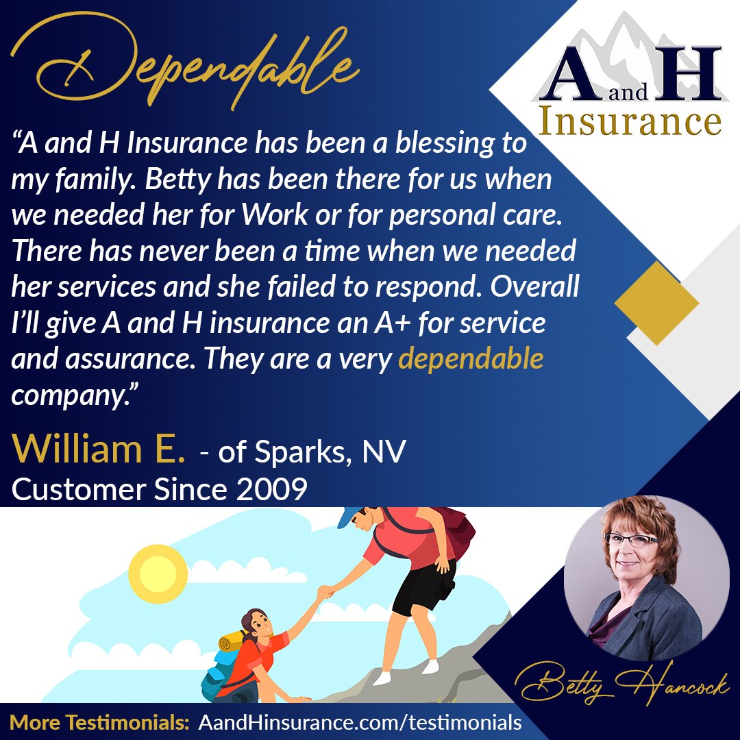 Since 1957, we've been a dependable partner in the insurance industry who will be there for you when you need us most. Thanks to William of Sparks for your testimonial! #insurance #SparksNV #SparksInsurance #businessinsurance #personalinsurance #TestimonialThursday