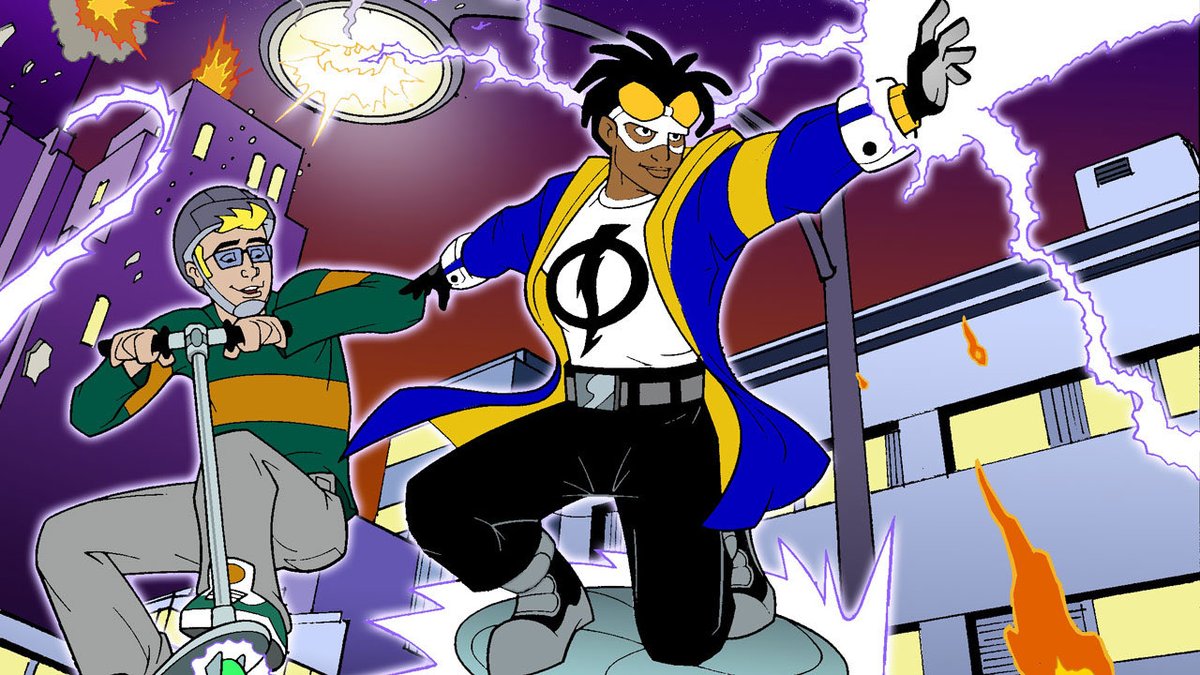 Mythrlz's tweet photo. - Has his own cast of villains from animated show and his OG comics
- Good story and moveset potential
- his own fucking character
- Hella skin potential
yet no one has the nerve to give his own game or put him in one
#StaticforMultiversus
#MakeaStaticShockGame https://t.co/ZaYovEknYp